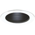 Elco Lighting 4 Metal Step Baffle Trim with Socket Bracket" EL993KB